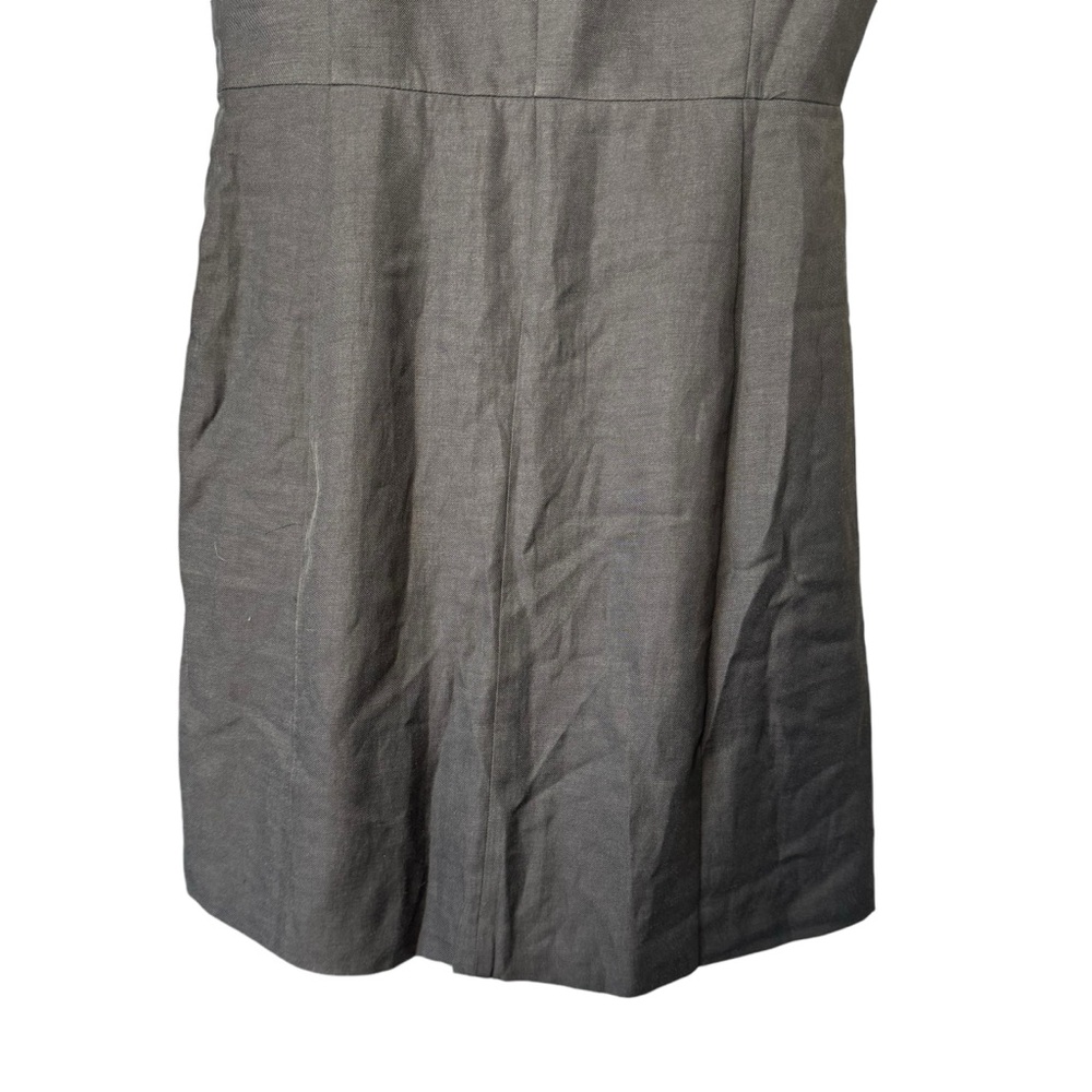 Tuckernuck NEW Black Leighton Linen Sleeveless Button Down Mini Dress Size M - Picture 9 of 11